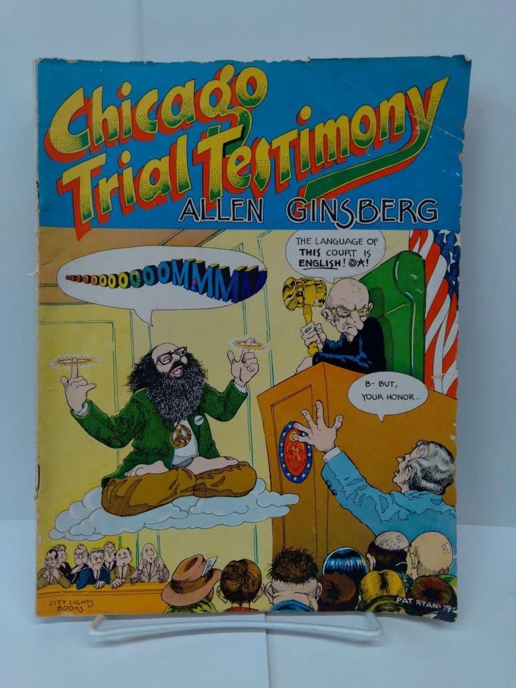 Item #71472 Chicago Trial Testimony. Allen Ginsberg.