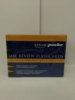 Item #71779 Kaplan PMBR: MBE Review Flashcards. Kaplan Pmbr