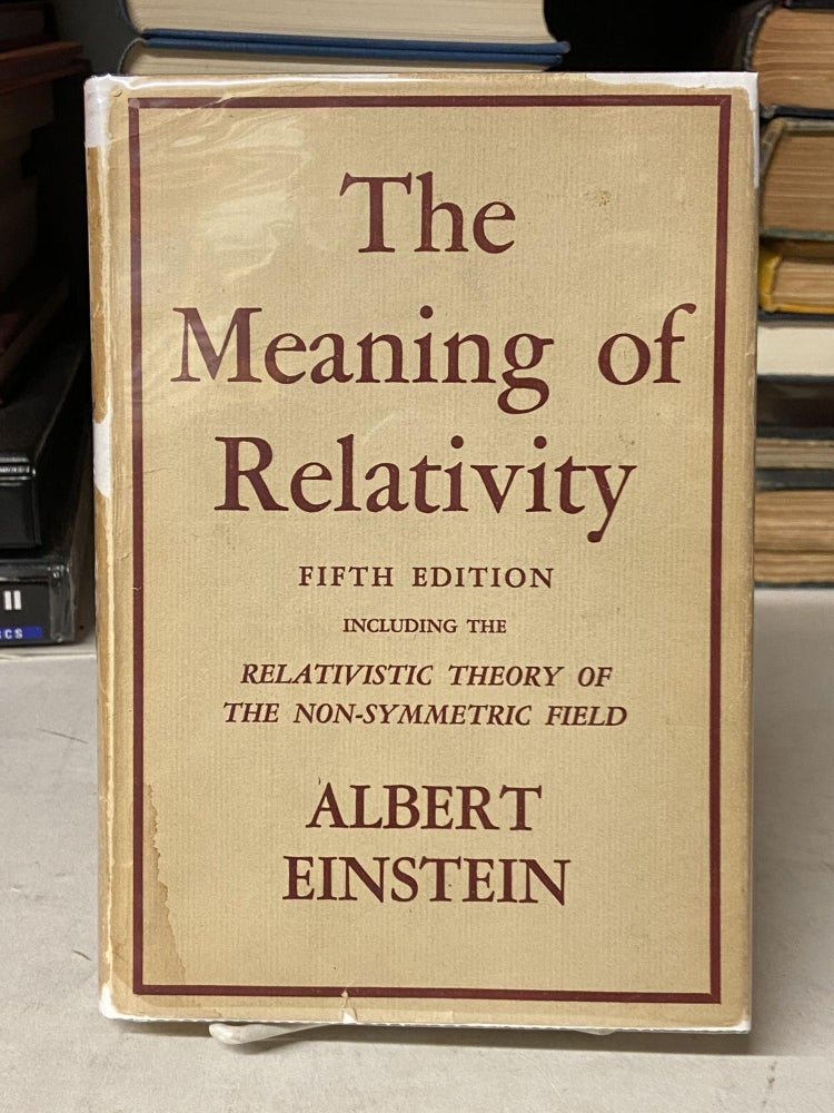 Item #71799 The Meaning of Relativity (Fifth Edition). Albert Einstein.
