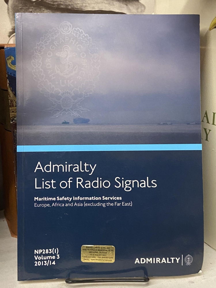 Item #72281 ALRS Volume 3 Part 1 - Maritime Safety Information Services (Europe, Africa & Asia (Excluding Far East)): Part 1 (Admiralty List of Radio Signals)
