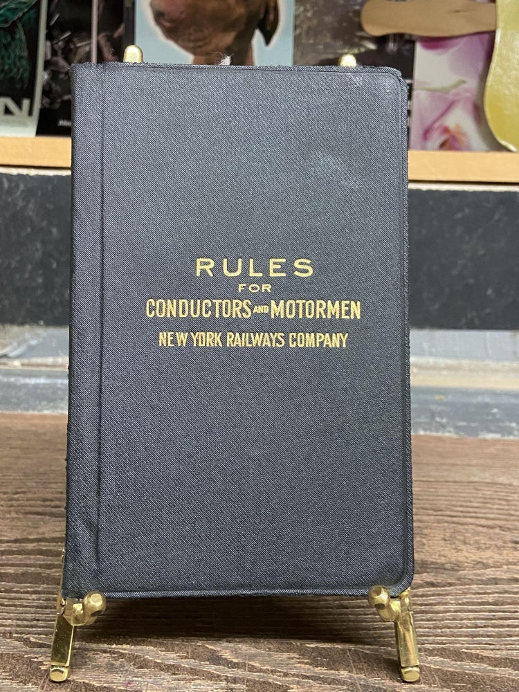 Item #72726 Rules for Conductors and Motormen