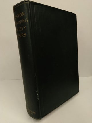 Item #72744 The Boston Browning Society Papers