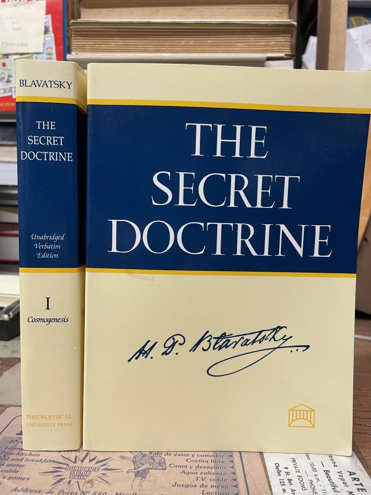 Item #74559 The Secret Doctrine: The Synthesis of Science, Religion and Philosophy (Two-Volume Set). H. P. Blavatsky.