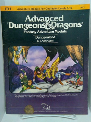 Item #74829 AD&D Fantasy Adventure Module: Dungeonland #9072. E. Gary Gygax