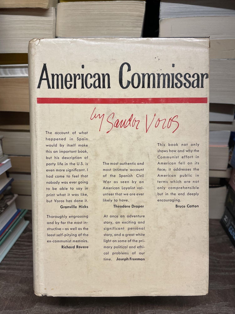 Item #75138 American Commissar. Saudor Voros.