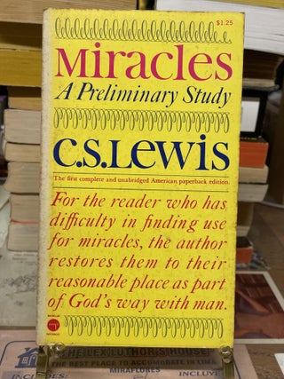 Item #75582 Miracles: A Preliminary Study. C. S. Lewis