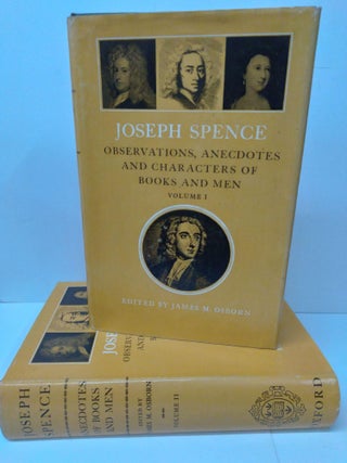 Item #76390 Joseph Spence: Observations, Anecdotes and Characters of Books and Men. James Osborn