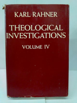 Item #76527 Theological Investigations: More Recent Writings. Karl Rahner