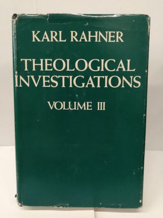 Item #76528 Theological Investigations: The Theology of the Spiritual Life. Karl Rahner
