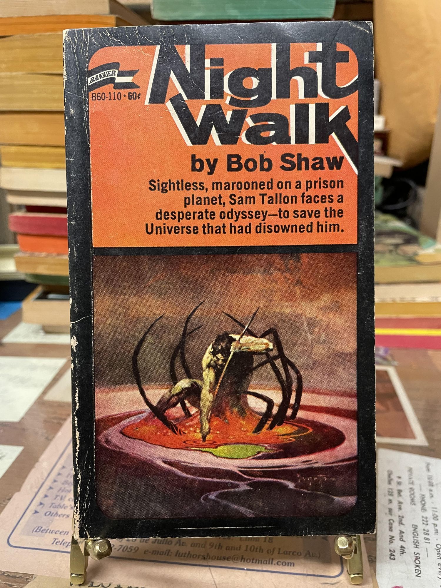 Bob Nightwalker Night Walk | Bob Shaw | 1st printing. Banner Book