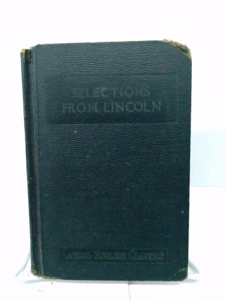 Item #77031 Selections From the Works of Abraham Lincoln. Harry Hastings