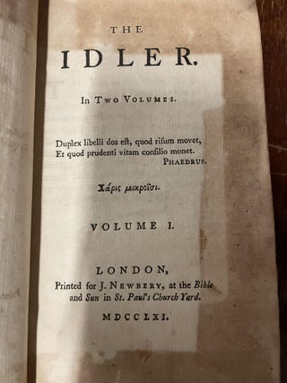 The Idler in Two Volumes