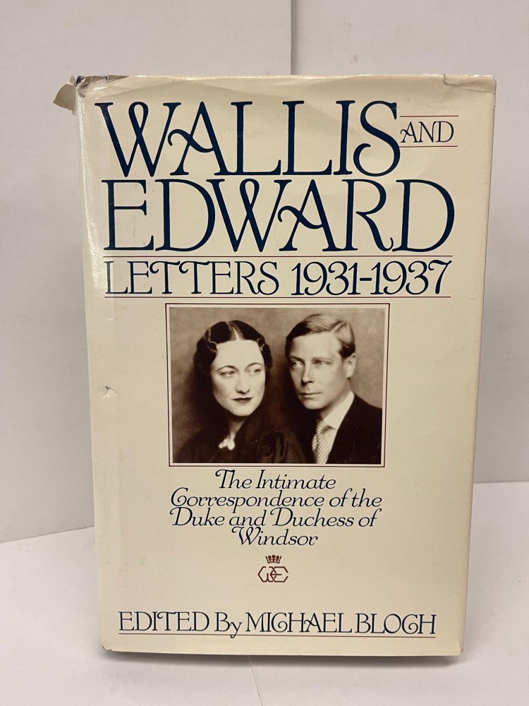Item #78503 Walls and Edward: Letters 1931-1937. Michael Bloch.