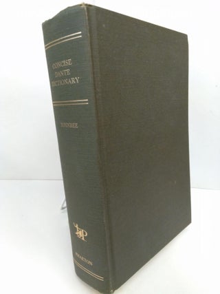 Item #78515 Concise Dante Dictionary. Paget Toynbee