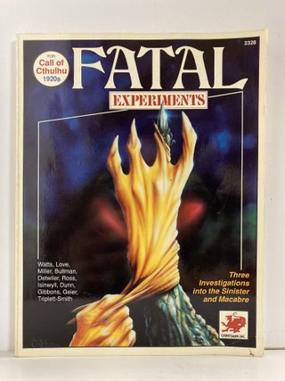 Item #78849 Fatal Experiments (Call of Cthulhu Horror Roleplaying, 1920s, Chaosium# 2328)....