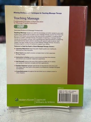 Teaching Massage: Fundamental Principles in Adult Education for Massage Program Instructors