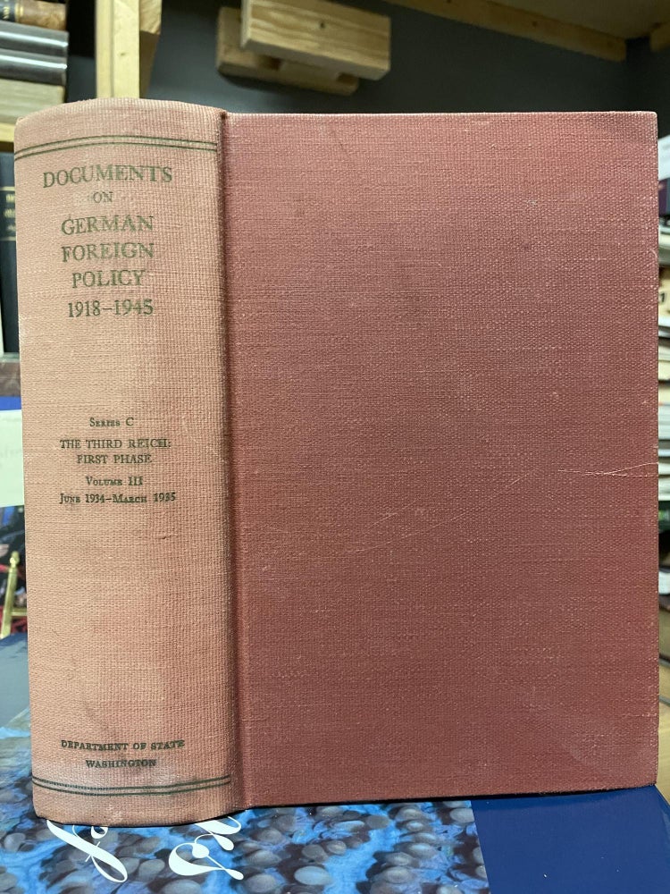 Item #80406 Documents on German Foreign Policy, 1918-1945. Government Printing Office.