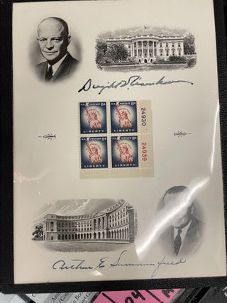 8-Cent Statue of Liberty "In God We Trust" Stamp Ceremony April 8, 1954