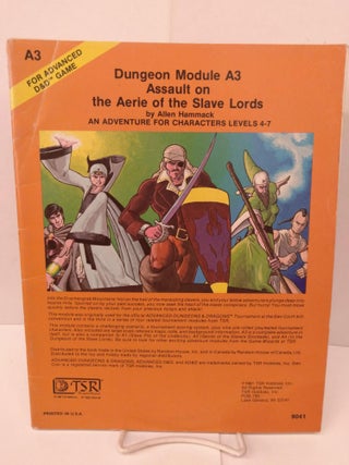 Item #82452 Advanced Dungeons and Dragons: Dungeon Module A3, Assault on the Aerie of the Slave...