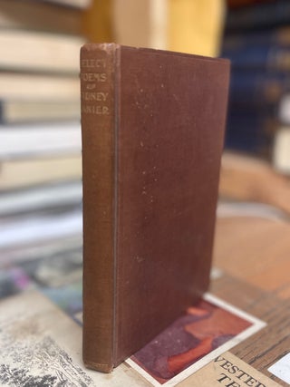 Item #82559 Selected Poems of Sidney Lanier. Sidney Lanier