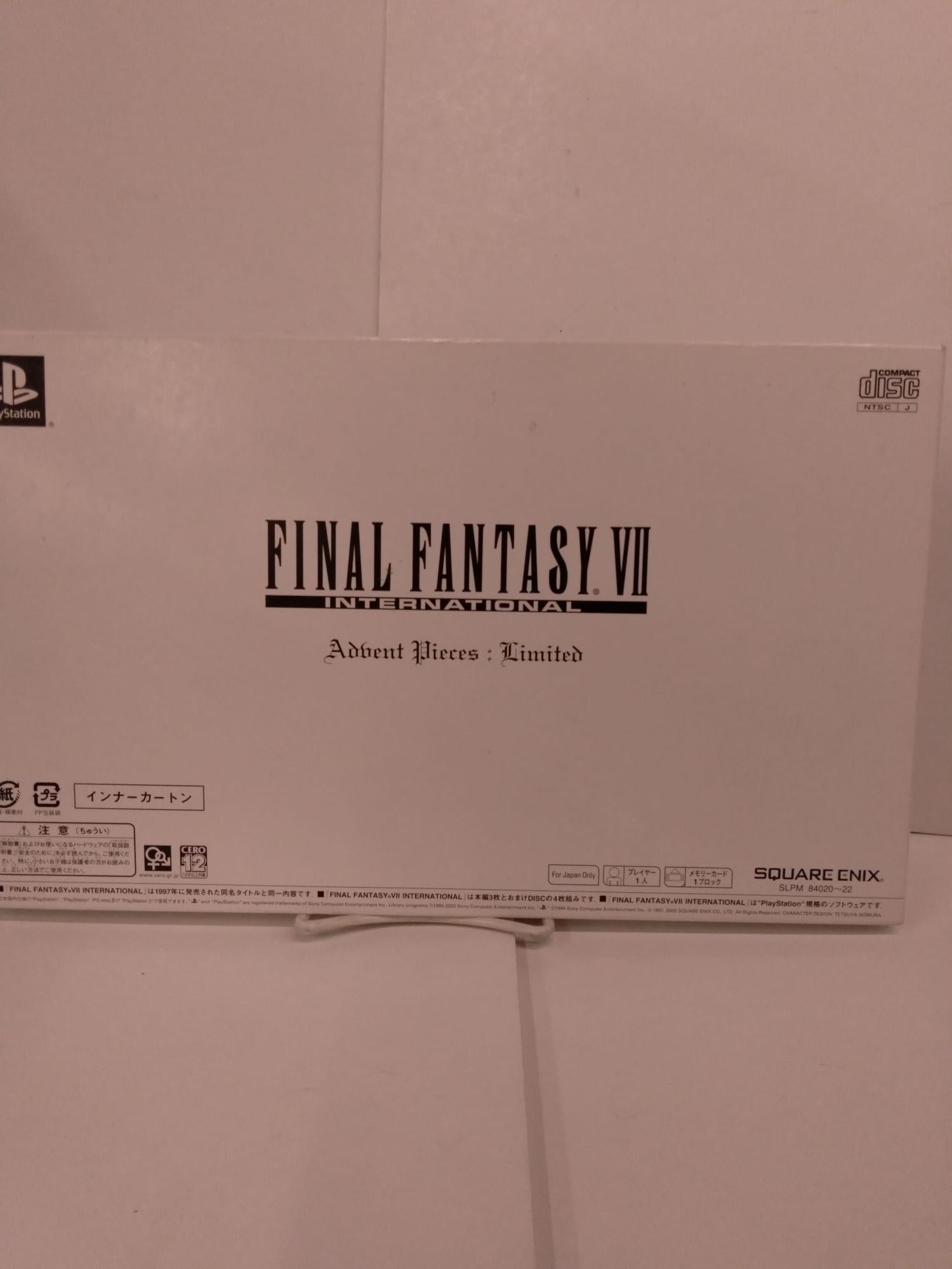 Final Fantasy VII International Advent Pieces Limited on Chamblin Bookmine