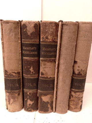 Item #82752 Miscellaneous Works of Lord Macaulay. Lady Trevelyan