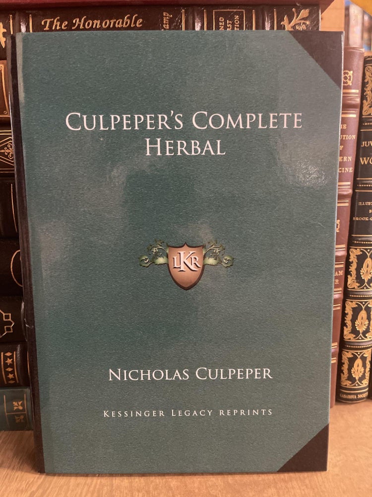 Item #83885 Culpeper's Complete Herbal. Nicholas Culpeper.
