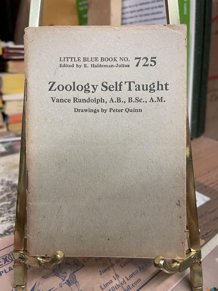 Item #84396 Little Blue Book No. 725: Zoology Self Taught. Vance Randolph.