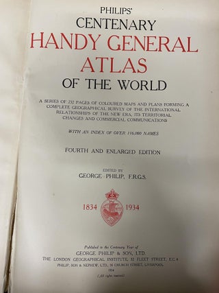 Philips' Centenary Handy General Atlas of the World