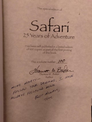Safari: 25 Years of Adventure