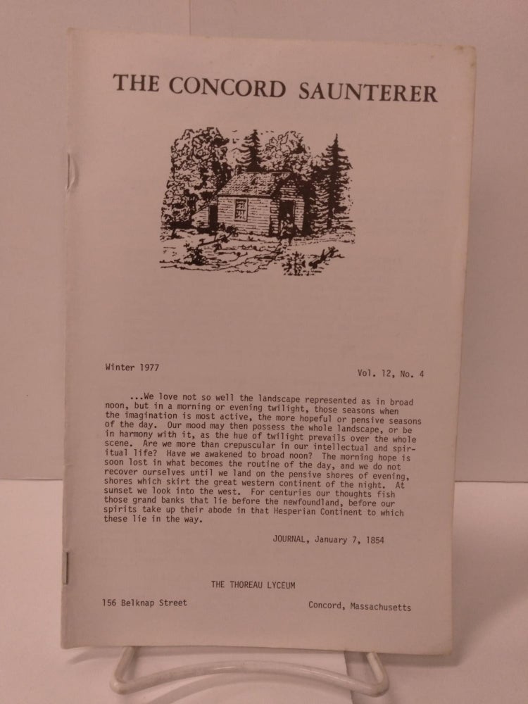 Item #87881 The Concord Saunterer: Vol. 12, No. 4