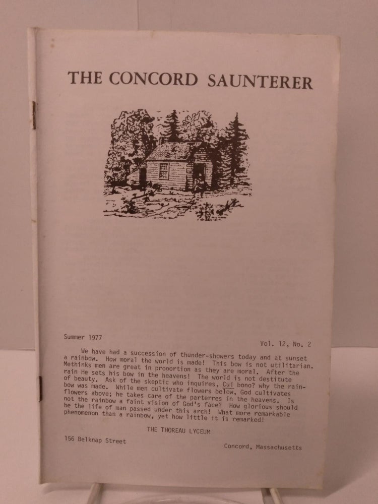 Item #87882 The Concord Saunterer: Vol. 12, No. 2
