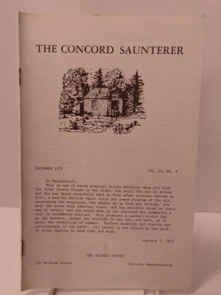 Item #87885 The Concord Saunterer: Vol. 10, No. 4