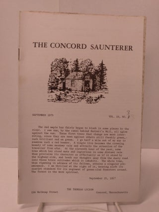 Item #87886 The Concord Saunterer: Vol. 10, No. 3