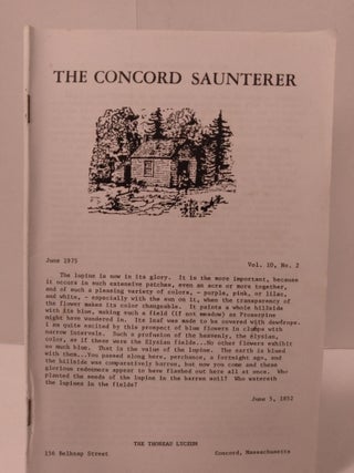 Item #87887 The Concord Saunterer: Vol. 10, No. 2