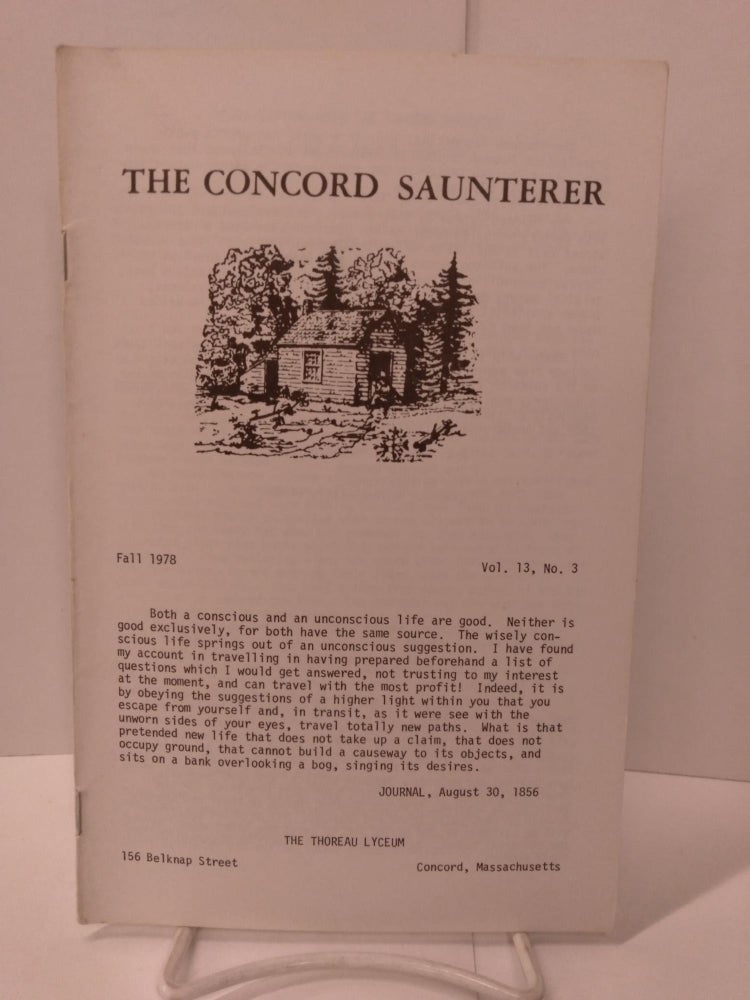 Item #87893 The Concord Saunterer: Vol. 13, No. 3