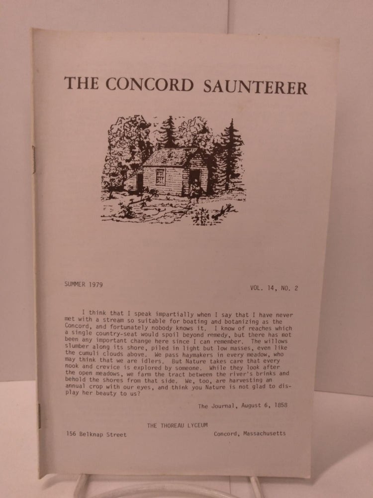 Item #87895 The Concord Saunterer: Vol. 14, No. 2