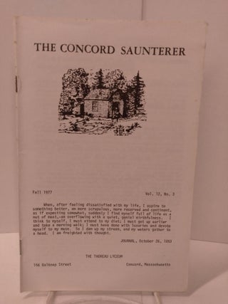 Item #87896 The Concord Saunterer: Vol. 12, No. 3