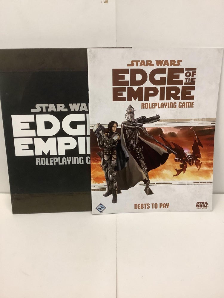 Item #88041 Star Wars, Edge of the Empire Roleplaying Game, Debts to Play, Book and Screen SWE03. Sam Stewart.