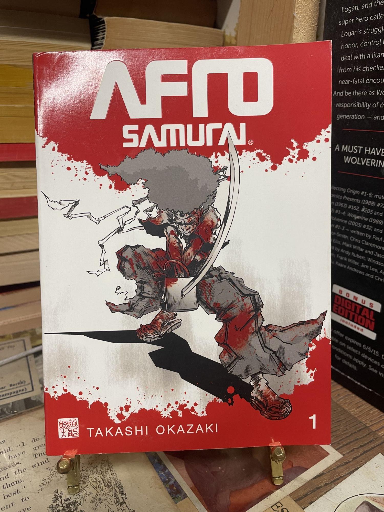 All covers revealed! AFRO SAMURAI Vol. 1 & 2 by Takashi Okazaki