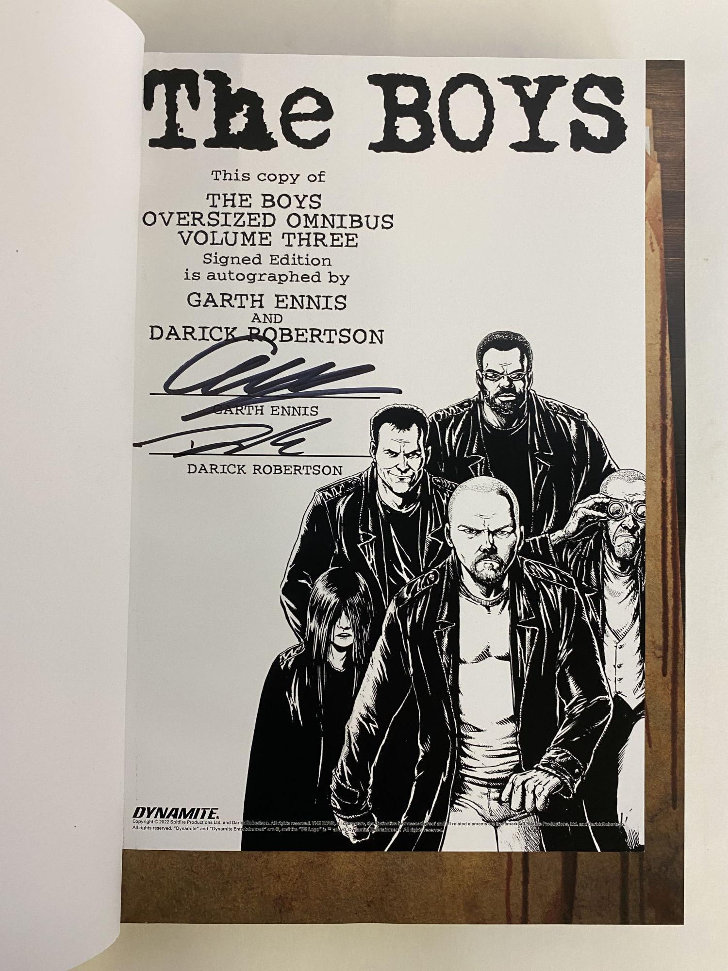 The Boys Omnibus Vol. 3 Signed | Gart Ennis, Darick Robertson