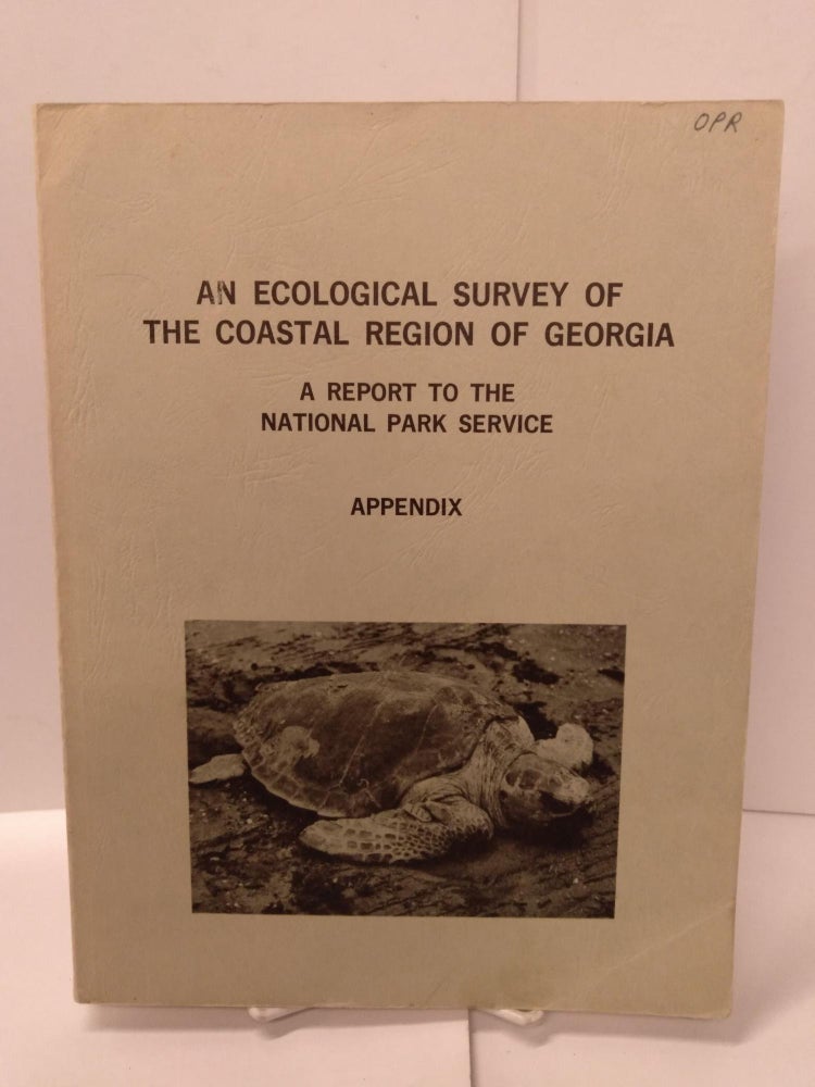 Item #88931 An Ecological Survey of the Coastal Region of Georgia: A Report to the National Park Service