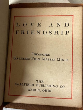 Love and Friendship: Treasures Gathered from the Master Minds (The Norka Series)