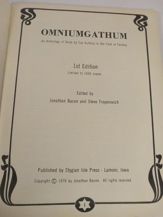 Omniumgathum An Anthology of Verse by Top Authors in the Field of Fantasy