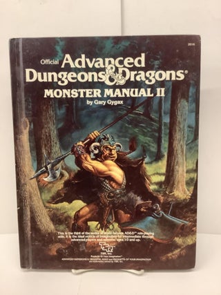 Item #89621 Monster Manual II, Official Advanced Dungeons & Dragons 2016. Gary Gygax