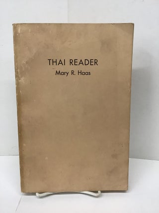Item #89659 Thai Reader. Mary R. Haas