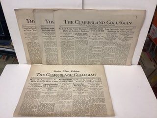 The Cumberland Collegian, Senior Class Edition, Cumberland University Student Newspaper, Lot of 4