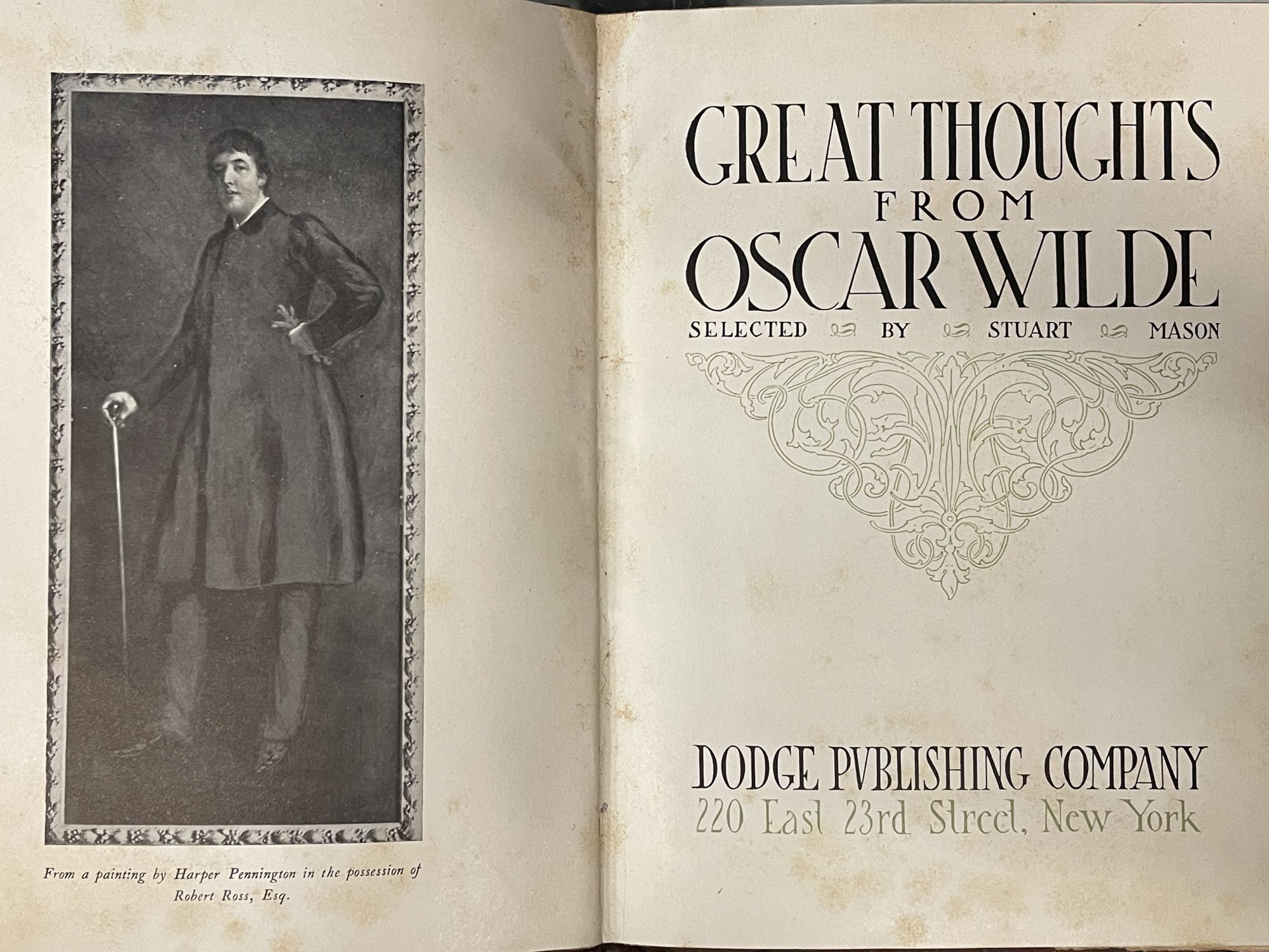 Stuart Mason Great Thoughts From Oscar Wilde | Stuart Mason