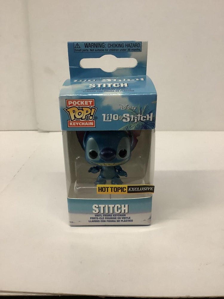 Item #90650 Stitch, Disney Lilo & Stitch Pop Pocket Keychain. Funko.