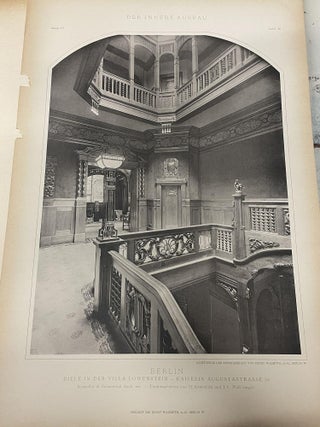 Der Innere Ausbau Sammlung Ausgeführter Arbeiten aus Allen Zweigen des Baugewerbes (IV. Abteilung: Treppen, Decken, Tueren, Fenster, Waende und Kamine)